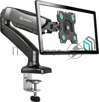 Кронштейн (держатель) ONKRON G80 для монитора 13"-32" дюймов настольный, черный