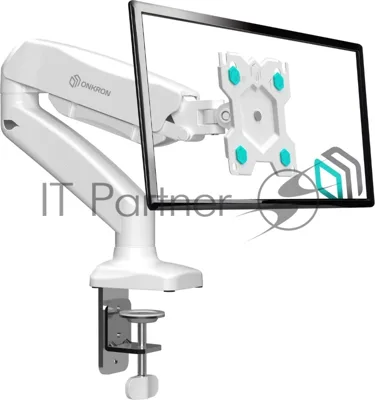 Кронштейн (держатель) ONKRON G80 для монитора 13"-32" дюймов настольный, белый