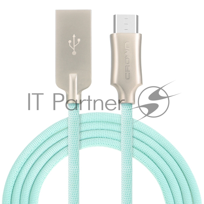 Кабель Crown USB - microUSB CMCU-3132M light blue