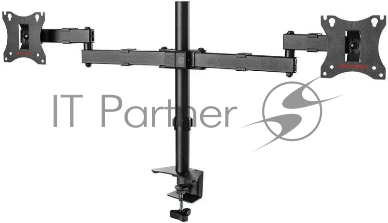 Кронштейн для мониторов Arm Media LCD-T04 черный 15"-28" макс.14кг настольный поворот и наклон верт.перемещ.