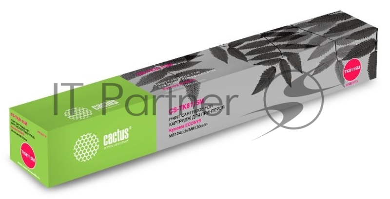 Картридж лазерный Cactus CS-TK8115M пурпурный (6000 стр.) для Kyocera Mita Ecosys M8124cidn/M8130cidn