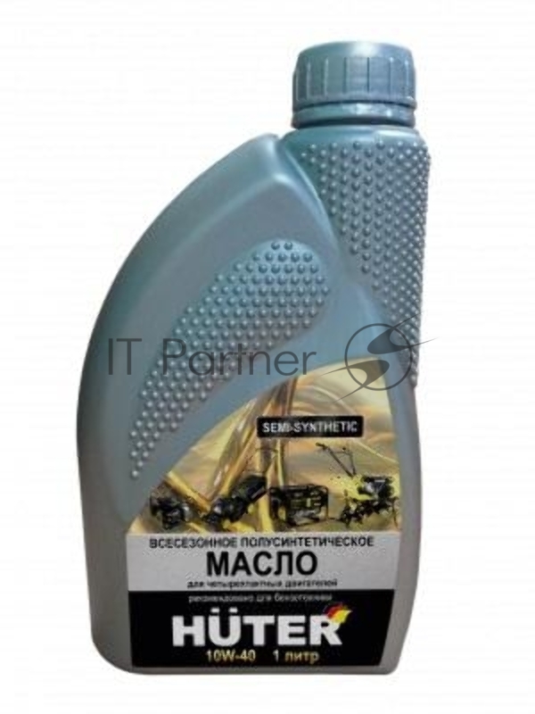 Масло моторное Huter 10W-40 полусинтетическое для четырехтактных двигателей, для техники, 1л.