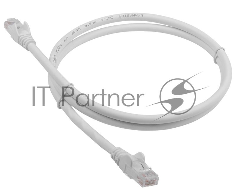 Патч-корд LANMASTER LSZH UTP cat.6, 1.0 м, серый