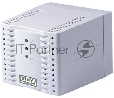  Стабилизатор напряжения Powercom Voltage Regulator, 2000VA, White, Schuko