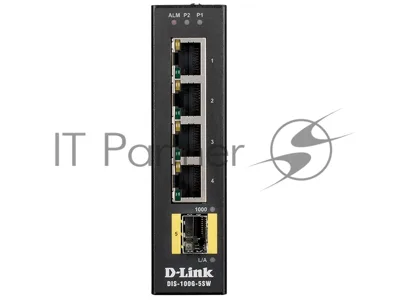 Коммутатор D-Link DIS-100G-5SW/A1A, 4×1 Гбит/с + 1×1 Гбит/с SFP, неуправляемый