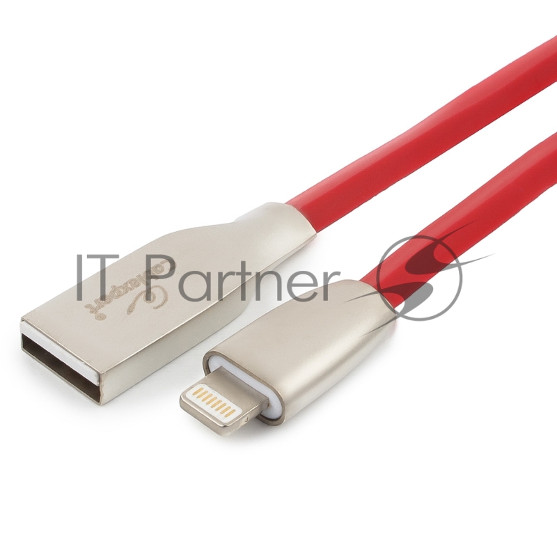 Кабель Cablexpert для Apple CC-G-APUSB01R-1M, AM/Lightning, серия Gold, длина 1м, красный, блистер