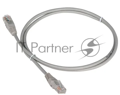 Патч-корд LANMASTER TWT UTP cat.5e, с заливными колпачками, 20.0 м, серый