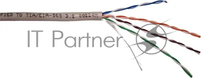 Кабель NewMax UTP, 2 пары, 25AWG, Кат.5e, PVC, серый, 305 метров