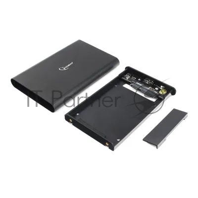 Внешний корпус 2.5" Gembird EE2-U3S-50, черный, USB 3.0, SATA, алюминий