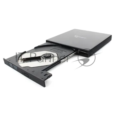 Оптический привод внешний с интерфейсом USB Gembird DVD-USB-02 пластик, черный