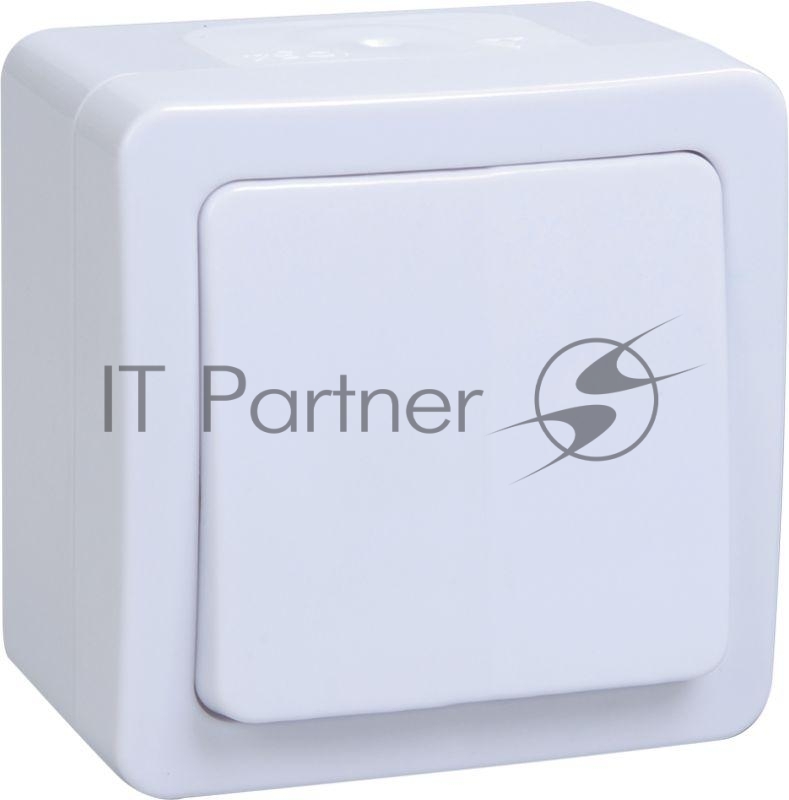 Выключатель IEK EVMP10-K01-10-54-EC ВС20-1-0-ГПБ выкл 1кл о/у IP54 (цвет клавиш: белый) ГЕРМЕС PLUS