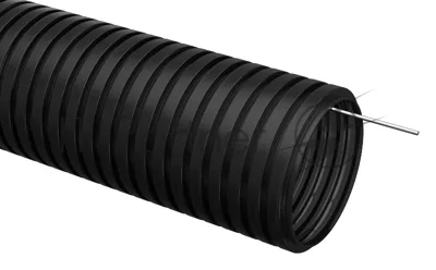 Труба гофр. IEK CTG20-25-K02-025-1 ПНД d 25 с зондом (25 м) черный