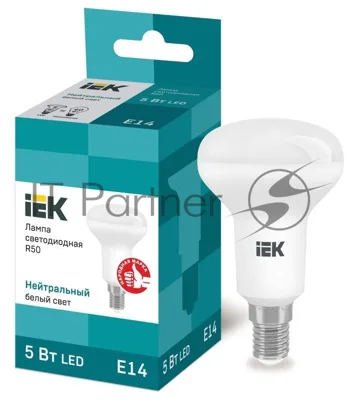 Лампа cветодиодная IEK LLE-R50-5-230-40-E14 ECO R50 рефлектор 5Вт 230В 4000К E14