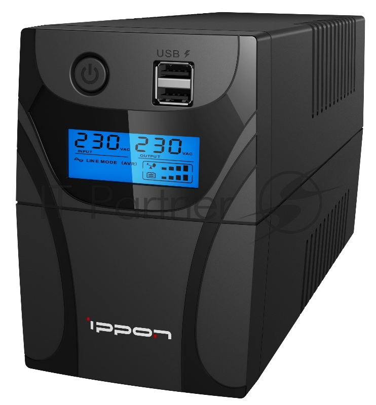 Источник бесперебойного питания Ippon Back Power Pro II 800 / 800 ВА / 480 Вт / 4 x CEE 7 (евророзетка)