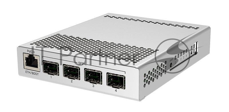Коммутатор MikroTik CRS305-1G-4S+IN, 1×1 Гбит/с + 4×10 Гбит/с SFP+, управляемый