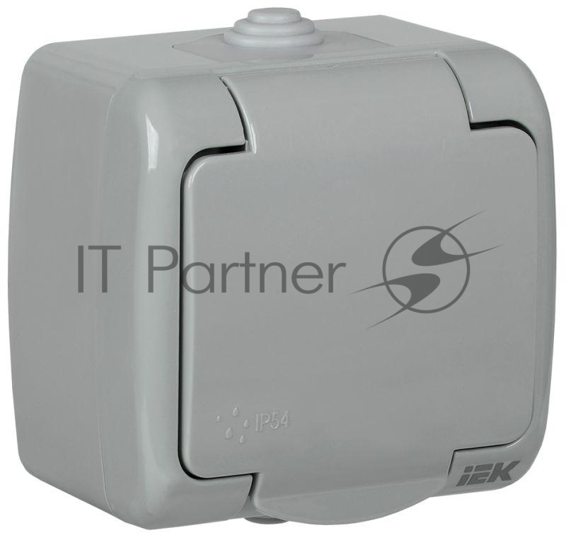 Розетка IEK ERA12-K03-16-54 РСш12-2-А 1-ая с з/к откр. уст. 16А IP54 AQUATIC