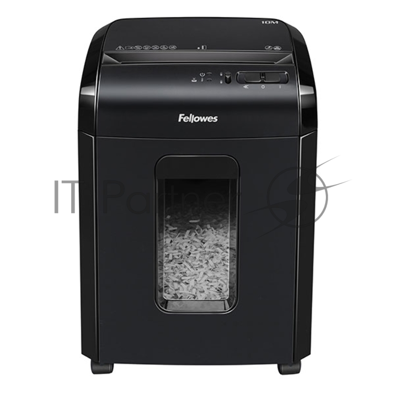 Шредер Fellowes Powershred 10M FS-4630601 DIN P-5, 2х15мм, 10лст., 19лтр., Safety Lock, с микрорезкой