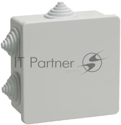 Коробка КМ41235 распаячная IEK UKO11-085-085-040-K41-44 для о/п 85х85х40 мм IP44 (RAL7035, 6 гермовводов)