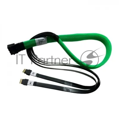 Кабель U.2 Enabler, HD (SFF8643) -to- Slimline (SFF8654), 1m, Used with systems that use the Slimline connector on the backplane (05-50063-00)