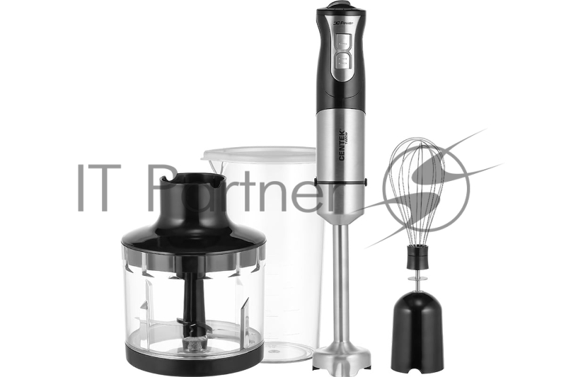 Блендер погружной Centek CT-1342 черный/серебристый, 1400 Вт, плавная регулировка, турбо