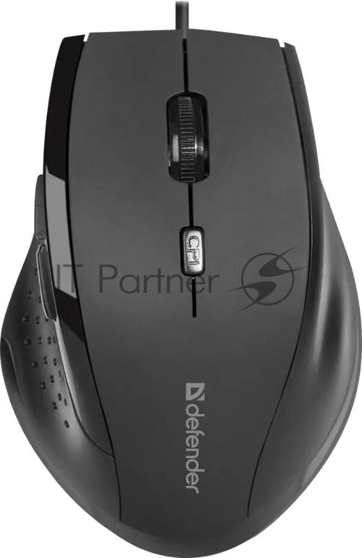 Мышь проводная Defender Accura MM-362 черный, 1600 dpi, USB, кнопки - 6