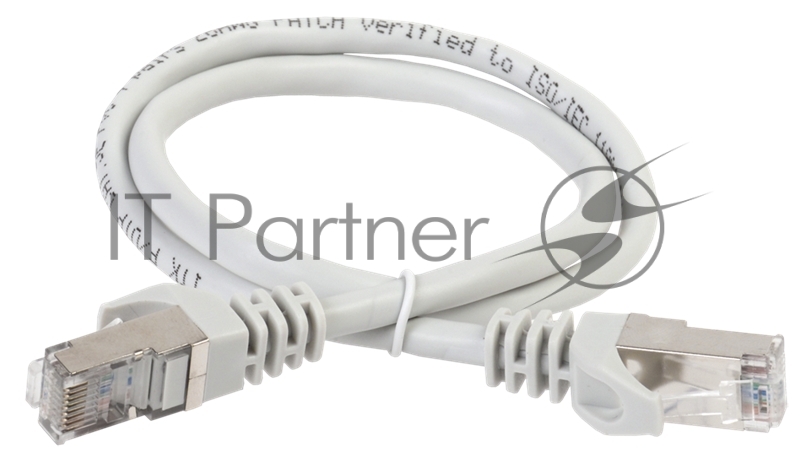 Коммутационный шнур ITK PC01-C5EF-2M (патч-корд), cat.5e FTP, 2м, серый
