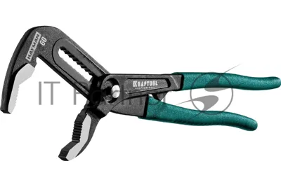 Клещи переставные KRAFTOOL 22353-25 Bulldog Cr-V, max захват 60мм, губки 6мм, 250мм