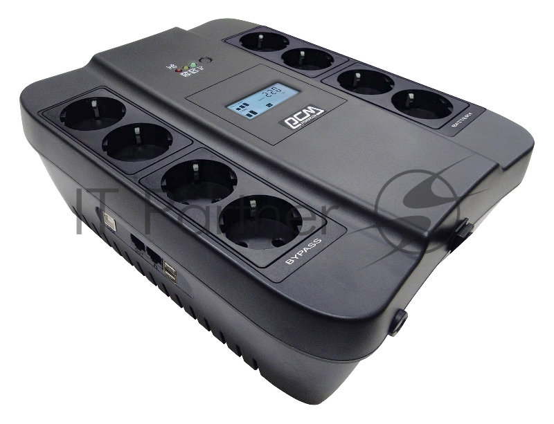 Источник бесперебойного питания Powercom Spider SPD-750U USB LCD 450Вт 750ВА черный