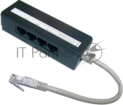 Сплиттер Lanmaster TWT-4U1 черный