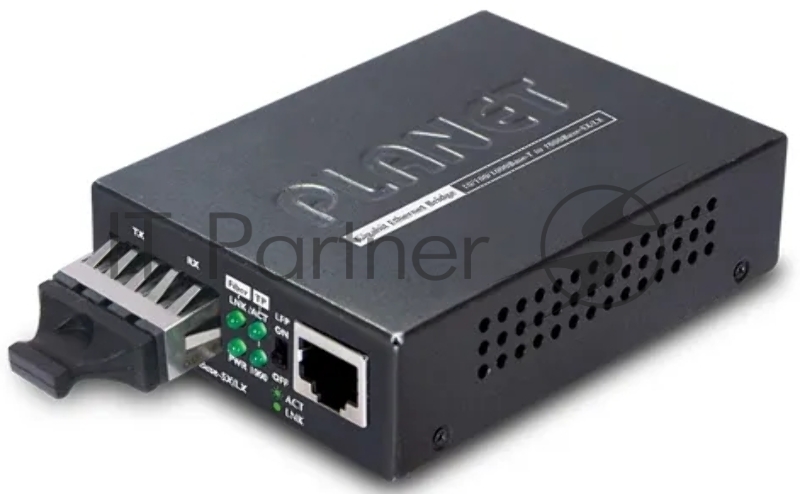Медиаконвертер Planet GT-802S 10/100/1000Base-T to 1000Base-LX Gigabit Converter (Single Mode)