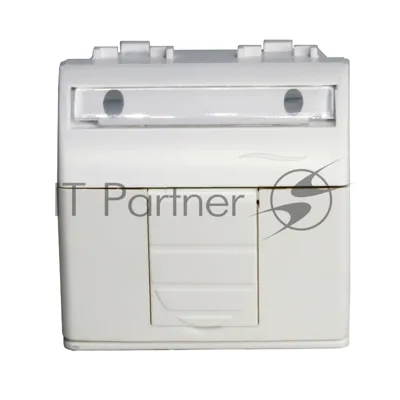 Розетка компьютерная DKC Brava 76655B R J 45 кат. 5e, белая, 2 мод