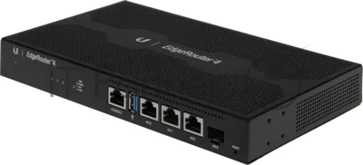 Маршрутизатор Ubiquiti ER-4-EU EdgeRouter 4 4 ядра (1 ГГц), 3х 1G RJ45, 1х SFP