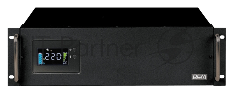 Источник бесперебойного питания Powercom King Pro RM KIN-3000AP LCD 1800Вт 3000ВА черный