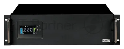 Источник бесперебойного питания Powercom King Pro RM KIN-3000AP LCD 1800Вт 3000ВА черный