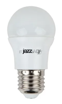 Лампа светодиодная JazzWay PLED-SP-G45 7Вт шар 3000К теплый белый E27 540лм 230В
