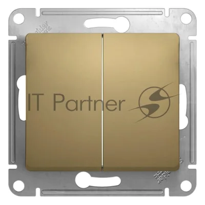 Механизм выключателя 2-кл. СП Glossa 10А IP20 10AX титан SchE GSL000451