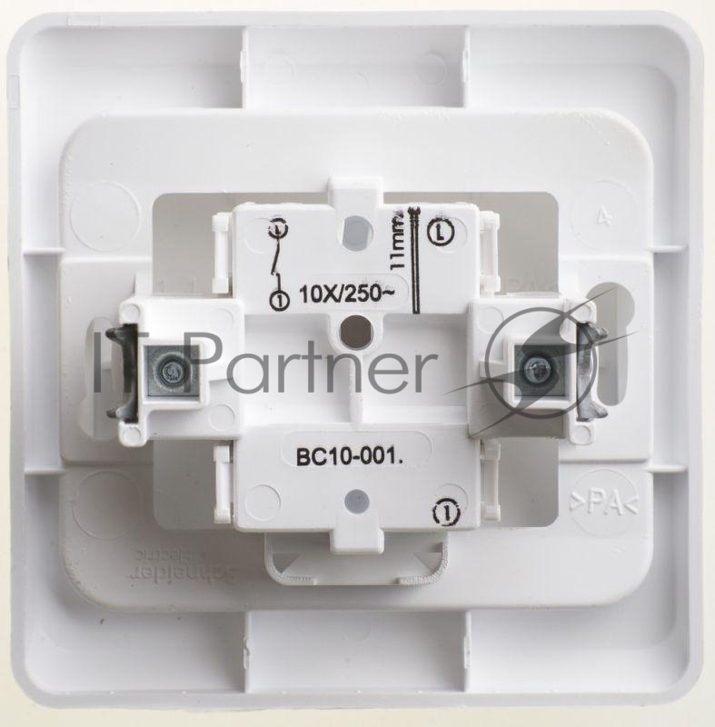 Выключатель 1-кл. СП Этюд 10А IP20 белый SchE BC10-001B