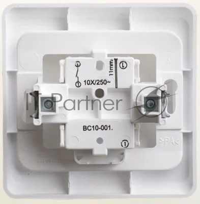 Выключатель 1-кл. СП Этюд 10А IP20 белый SchE BC10-001B