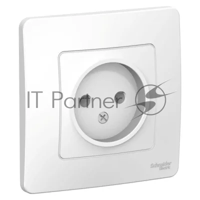 Розетка СП Blanca 16А 250В без шторок без заземл. бел. SchE BLNRS000011