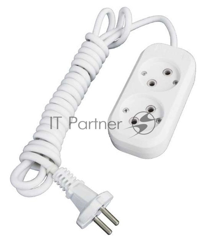 Удлинитель 2х2 м без заземл. 10А IP20 Е-202 АБС-пл. ПВС 2х0.75 UNIVersal 9631959