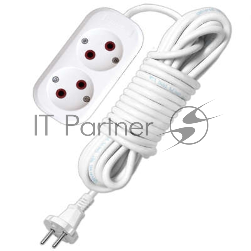 Удлинитель 2х5 м без заземл. 6А IP20 У6-011М ПВС 2х0.75 UNIVersal 011М-05