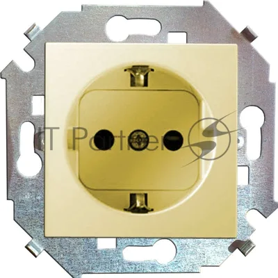 Механизм розетки 1-м СП Simon15 с заземл. сл. кость Simon 1591432-031