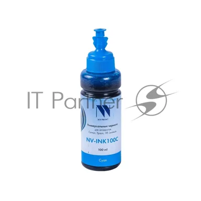 Чернила совместимые NVPrint NV-INK100U Cyan универсальные на водной основе для аппартов Сanon/Epson/НР/Lexmark (100 ml) (Китай)