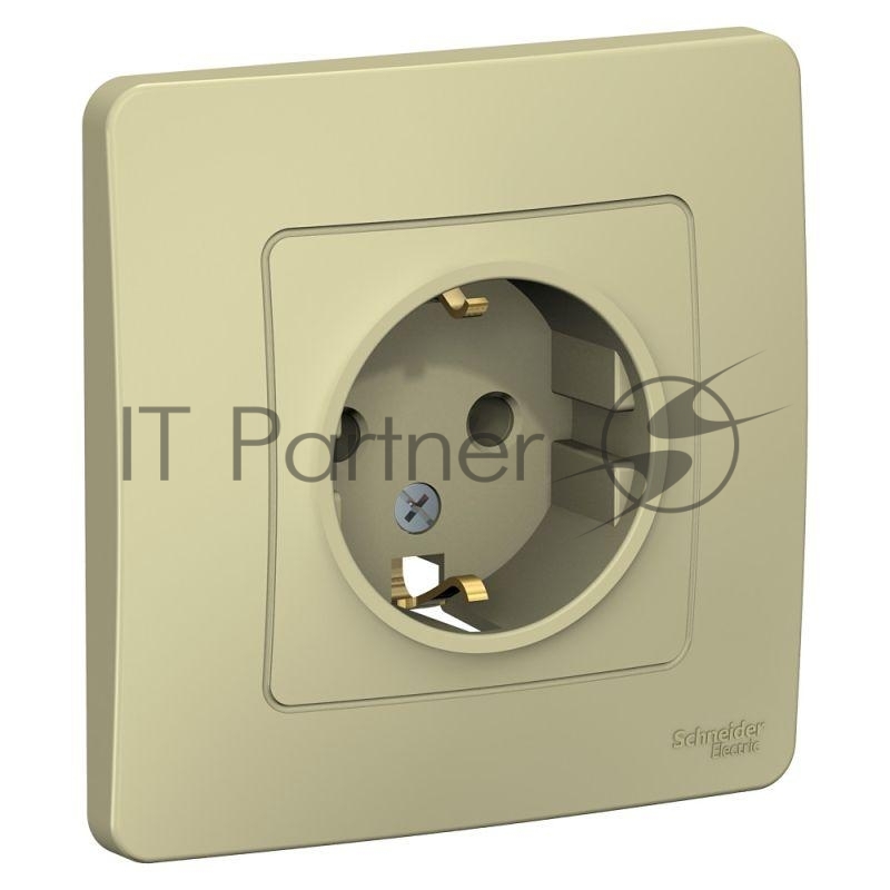 Розетка СП Blanca 16А 250В без шторок с заземл. беж. SchE BLNRS001017