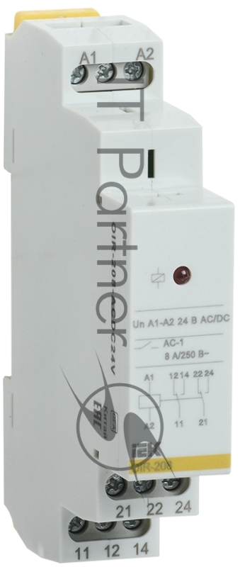 Реле промежуточное OIR 2 конт. (8А) 24В AC/DC IEK OIR-208-ACDC24V