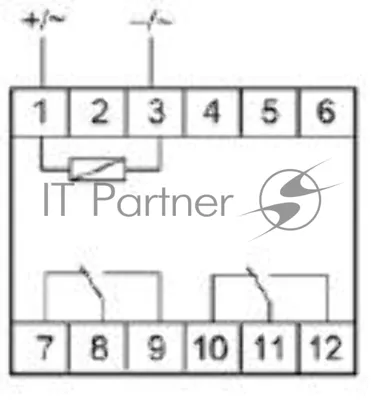 Реле промежуточное PK-2P/Un (монтаж на DIN-рейке 35мм 24В AC/DC 2х8А 2P IP20) F&F EA06.001.008