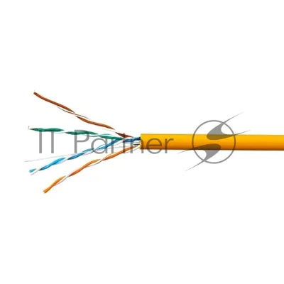 Кабель SkyNet Standart UTPнг-LSZH 4x2x0,48, низкое дымовыделение, нулевое содержание галогенов, медный, FLUKE TEST, кат.5e, однож., 305 м, box, оранжевый