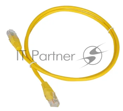Патч-корд Lanmaster TWT UTP кат.5e, с заливными колпачками, 0.15 м, желтый