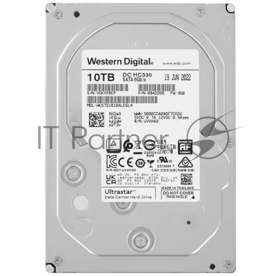 Жесткий диск Western Digital SATA 10Tb 7200RPM 6Gb/S 256MB DC HC330 0B42266