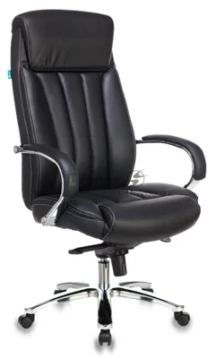 Кресло Бюрократ T-9922SL/BLACK черный, кожа